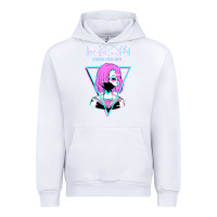White antisocial wave anime Urban Hoodie - artisFamous