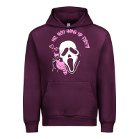 Mauve Wine scream ghost Urban Hoodie - artisFamous