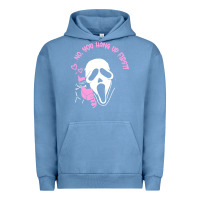 Pigment Pebble Blue scream ghost Urban Hoodie - artisFamous