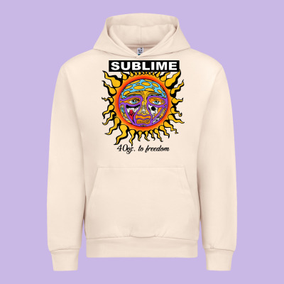 Sunflower Sublime 40oz To Freedom Urban Hoodie Designed By Artisfamous