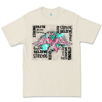Bone cancer ribbon with angel wings Premium Tee - CowGirlArtShop