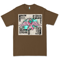 Cacao cancer ribbon with angel wings Premium Tee - CowGirlArtShop