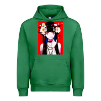 Emerald anime girl japanese Urban Hoodie - artisFamous