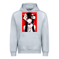 Heather Grey anime girl japanese Urban Hoodie - artisFamous