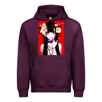 Mauve Wine anime girl japanese Urban Hoodie - artisFamous
