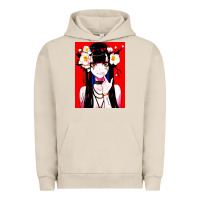 Pigment French Oak anime girl japanese Urban Hoodie - artisFamous