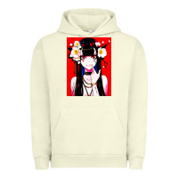 Pigment Pistachio anime girl japanese Urban Hoodie - artisFamous
