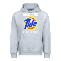 Heather Grey sick and tide of these hoes Urban Hoodie - artisFamous