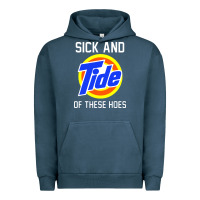 Pigment Midnight Navy sick and tide of these hoes Urban Hoodie - artisFamous