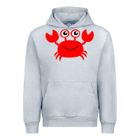 Heather Grey Red Crab Urban Hoodie - artisFamous