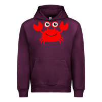 Mauve Wine Red Crab Urban Hoodie - artisFamous