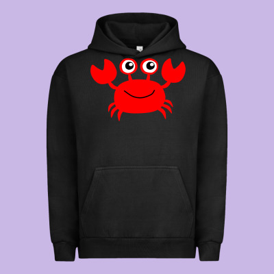 Red Crab Urban Hoodie Designed By Artisfamous