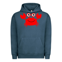 Pigment Midnight Navy Red Crab Urban Hoodie - artisFamous