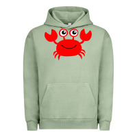 Pigment Oil Green Red Crab Urban Hoodie - artisFamous