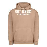 Pigment Burro Got Jesus It's Hell Without Him - Christian Urban Hoodie - artisFamous