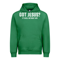 Emerald Got Jesus It's Hell Without Him - Christian Urban Hoodie - artisFamous