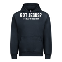 Navy Got Jesus It's Hell Without Him - Christian Urban Hoodie - artisFamous