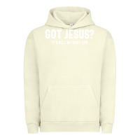 Pigment Pistachio Got Jesus It's Hell Without Him - Christian Urban Hoodie - artisFamous