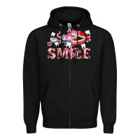 Black smile with teeth and brush Zipper Hoodie - AdoDesignShop