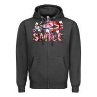 Charcoal Heather smile with teeth and brush Zipper Hoodie - AdoDesignShop