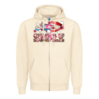 Sandshell smile with teeth and brush Zipper Hoodie - AdoDesignShop