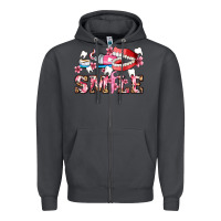 Smoke smile with teeth and brush Zipper Hoodie - AdoDesignShop