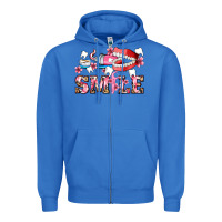 True Royal smile with teeth and brush Zipper Hoodie - AdoDesignShop