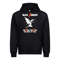 Black black rock and roll Urban Hoodie - artisFamous