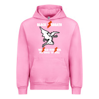 Fuchsia Pink black rock and roll Urban Hoodie - artisFamous