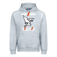 Heather Grey black rock and roll Urban Hoodie - artisFamous