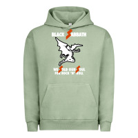 Pigment Oil Green black rock and roll Urban Hoodie - artisFamous