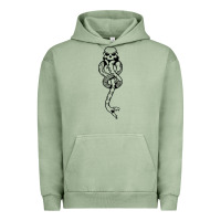 Pigment Oil Green dark mark Urban Hoodie - artisFamous