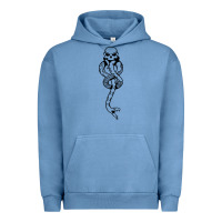 Pigment Pebble Blue dark mark Urban Hoodie - artisFamous
