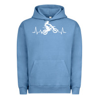 Pigment Pebble Blue dirt bike Urban Hoodie - artisFamous
