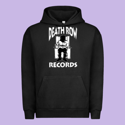 Death Row Records Black Urban Hoodie Designed By Artisfamous