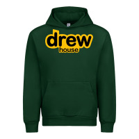 Forest Green drew smile house Urban Hoodie - artisFamous
