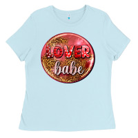 Baby Blue lover babe olivia Ladies Tee - OliviaCreatesArt