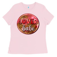 Bubblegum Pink lover babe olivia Ladies Tee - OliviaCreatesArt