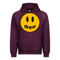 Mauve Wine Drew Smile House Urban Hoodie - artisFamous