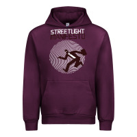 Mauve Wine streetlight manisfesto vertigo Urban Hoodie - artisFamous