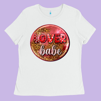 Lover Babe Olivia Ladies Tee Designed By Oliviacreatesart