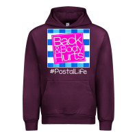 Mauve Wine back and body hurts Urban Hoodie - artisFamous