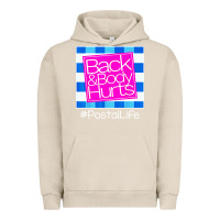 Pigment French Oak back and body hurts Urban Hoodie - artisFamous