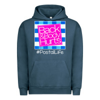 Pigment Midnight Navy back and body hurts Urban Hoodie - artisFamous