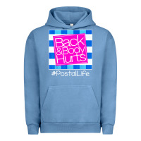 Pigment Pebble Blue back and body hurts Urban Hoodie - artisFamous