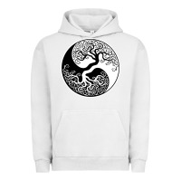 Pigment Lunar Rock tree of life yin yang Urban Hoodie - artisFamous