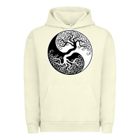 Pigment Pistachio tree of life yin yang Urban Hoodie - artisFamous