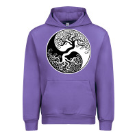Tulip tree of life yin yang Urban Hoodie - artisFamous