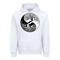 White tree of life yin yang Urban Hoodie - artisFamous