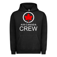 Pigment Black aviation air canada crew Urban Hoodie - artisFamous